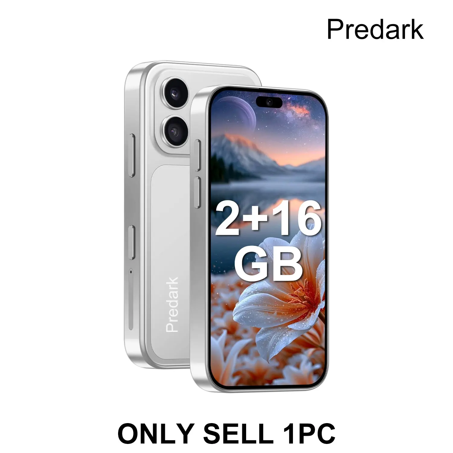 Predark I17 Mini Smartphone, 3.75 Inch Screen, 2+16GB Storage, Dual Camera, 1750mah Battery, 3g Dual Sim, Android 10, Lightweight Portable