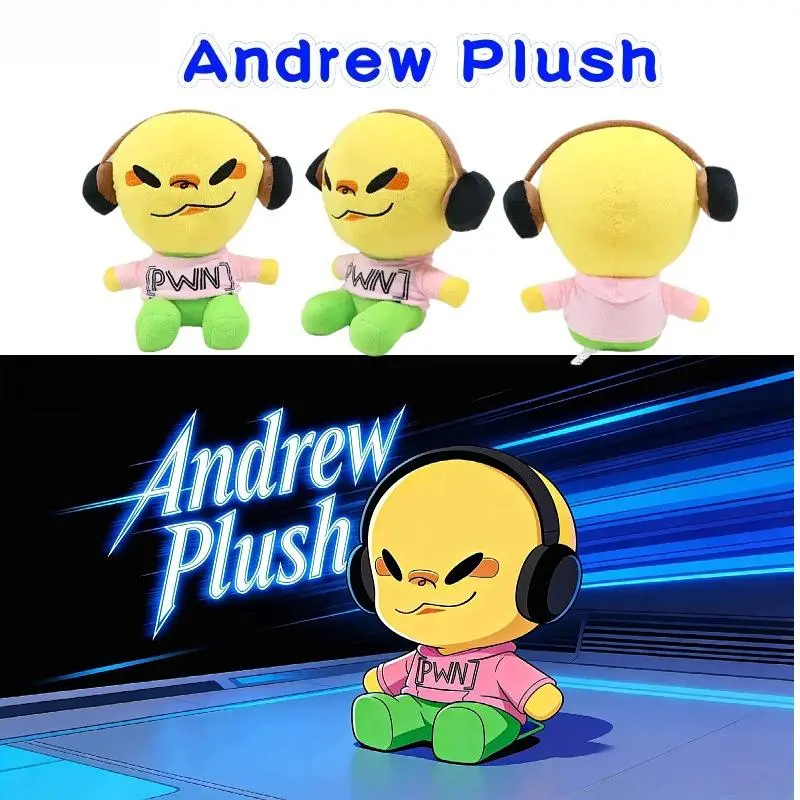 22cm Andrew Unisex Soft Plush Stuffed Toy, Collectible Doll, Ideal Gift for Fans Kids