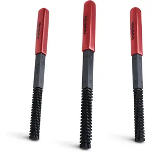 3-Piece Thread Restorer File Set, Thread Restoring Chaser Files, Thread Repair File Set in Metric SAE UNF UNC Sizes