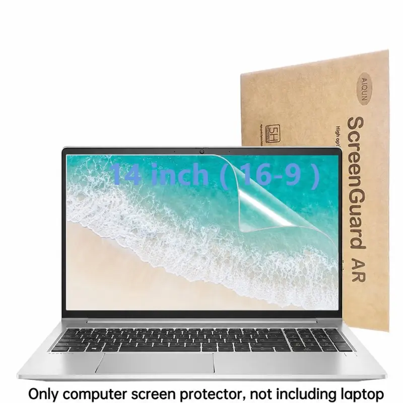 Anti Fingerprint Matte Screen Protector for 14 Inch (16-9) Laptop, Oleophobic Reflection Free PET Film, Ultra-Thin Smooth Touch Display Shield, Anti Scratch Screen Guard Cover for Daily Desk Work