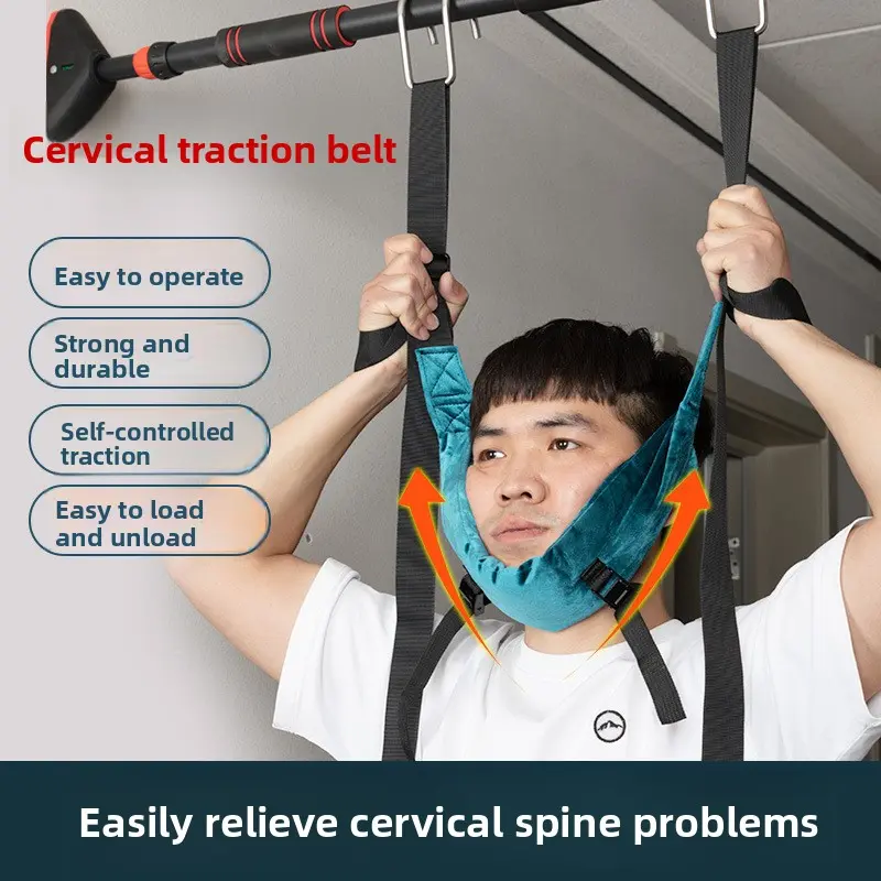 Cervical traction belt, sling, cervical horizontal bar suspension, household traction belt, neck hanging neck stretcher, suspension artifact