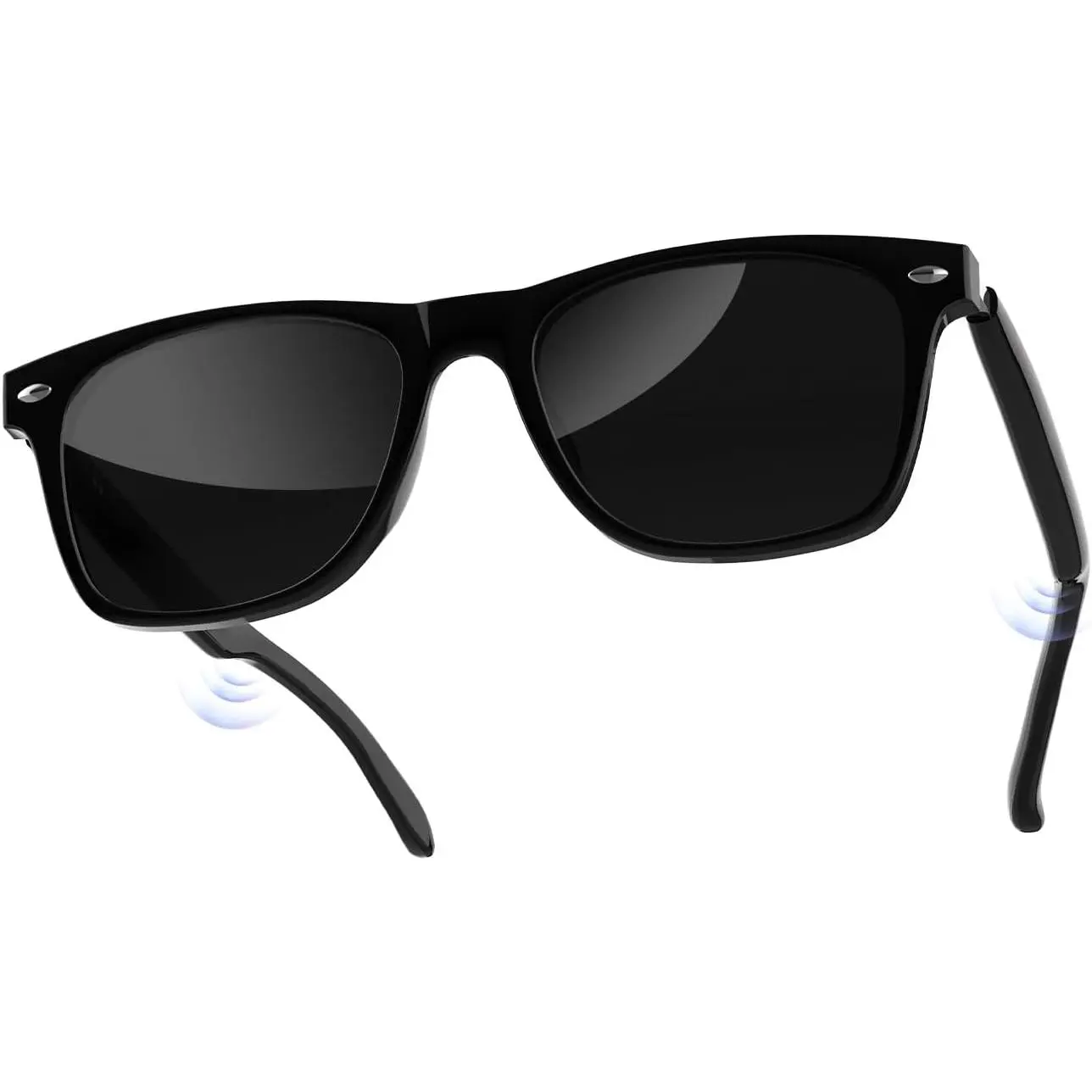 Bluetooth Audio Smart Glasses for Women Men,Polarized Bluetooth Sunglasses with Open Ear Speaker,Voice Control, Hands-Free Calls & Built-in Microphone for iPhone Android Music/Work