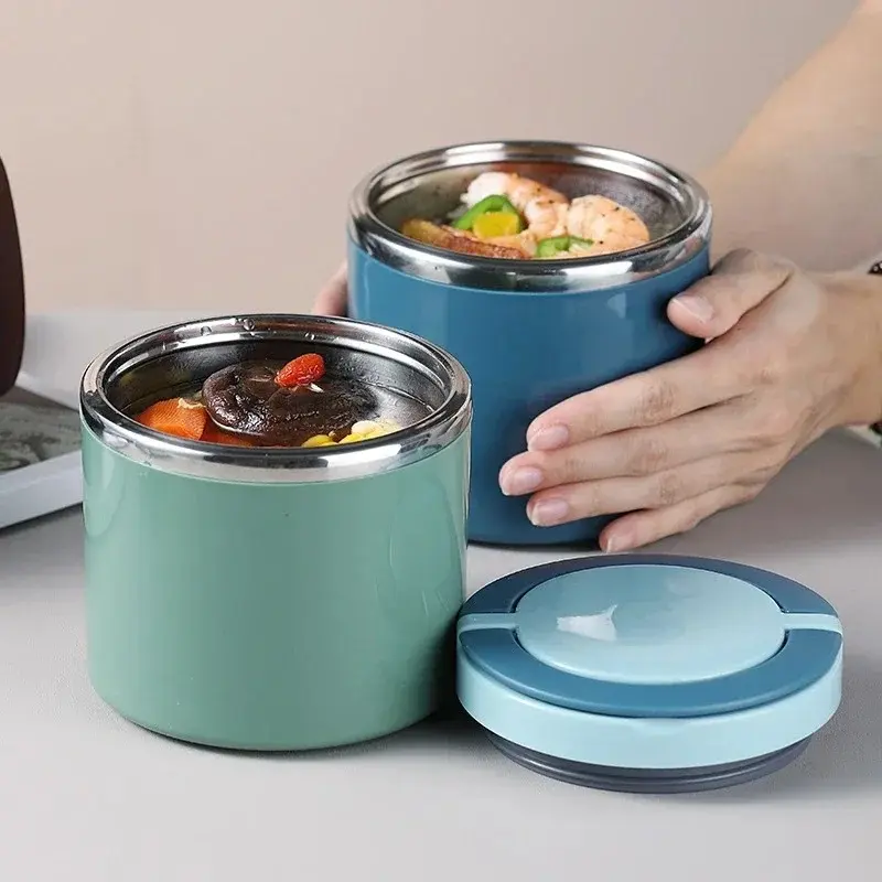 630/1000ml Insulated Food Jar, Stainless Steel Thermos Lunch Box, Heat Keeping Soup Container for School, Office
