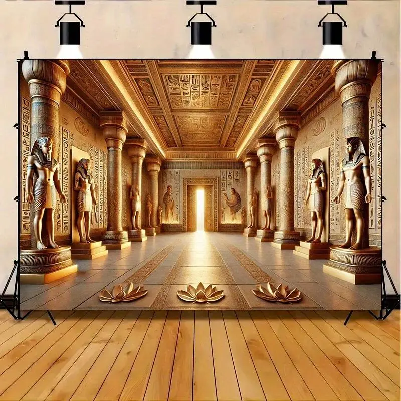 Pray  Outdoor Event Decor Exotic, Suitable for all‑scene decoration luxurious ancient Egyptian style party banner, suitable for festivals, home and garden celebrations, studio backgrounds
