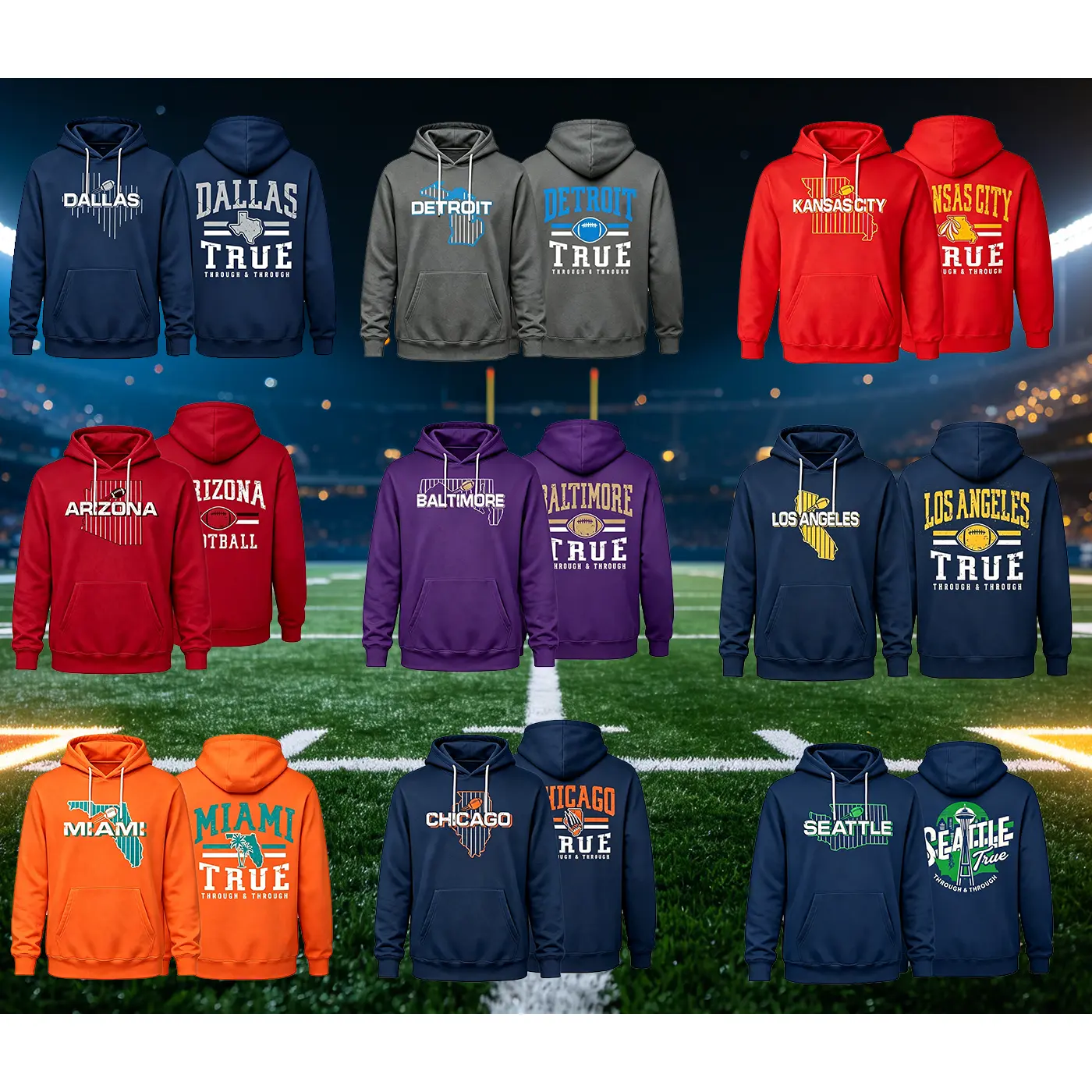 Football Fan Hoodie,US Football Graphic Hoodie,Unique State Map Graphic Pullover Hoodie, Perfect Gift For Sports Lovers, Men & Women Casual Sweatshirt #   TikTokMadeMeBuyIt # TikTokShop # FootballHoodie # SportsFanApparel