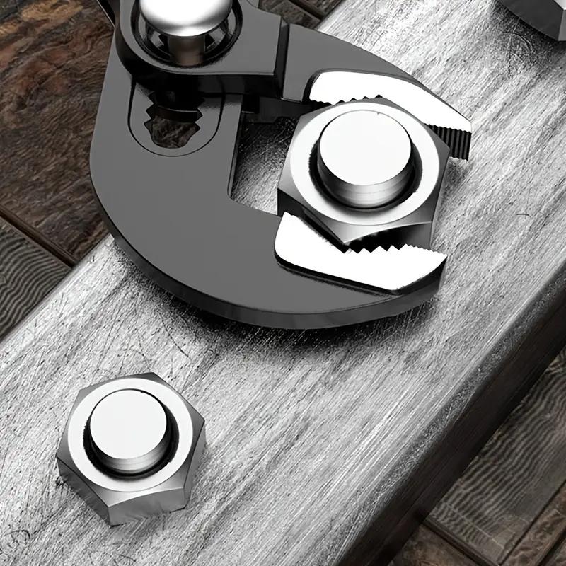 Quick Release Pump Pliers Set, Large & Small Adjustable Metal Pipe Clamp, Durable Heavy Duty Plastic Handle, DIY Plumbing Tool for Home Use