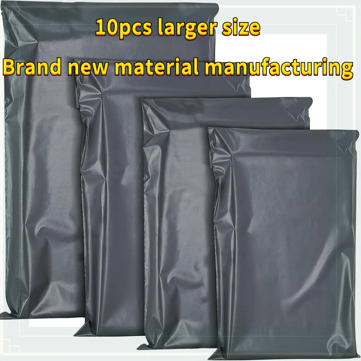 10pcs Thick Large Mail Bags, Poly, Waterproof Durable Shipping Envelopes, Extra-Large Moving Luggage Storage Packaging Bags, Commercial Use, Poly Mailer