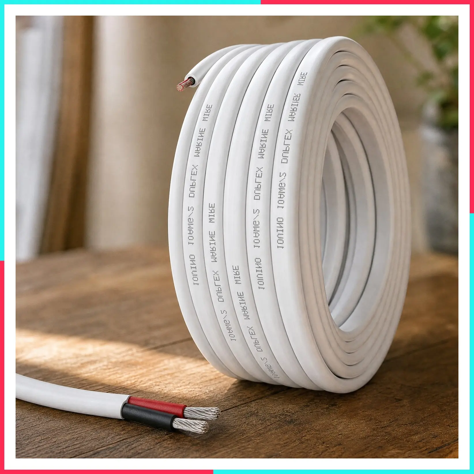 10 AWG 30ft Duplex Marine Grade Wire - 10/2 Gauge Cable