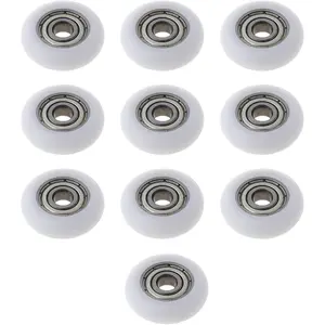10 count Nylon Pulley Furniture Drawer Roller Bearing Wheel Sliding Door Wheels Runner Hardware Smooth