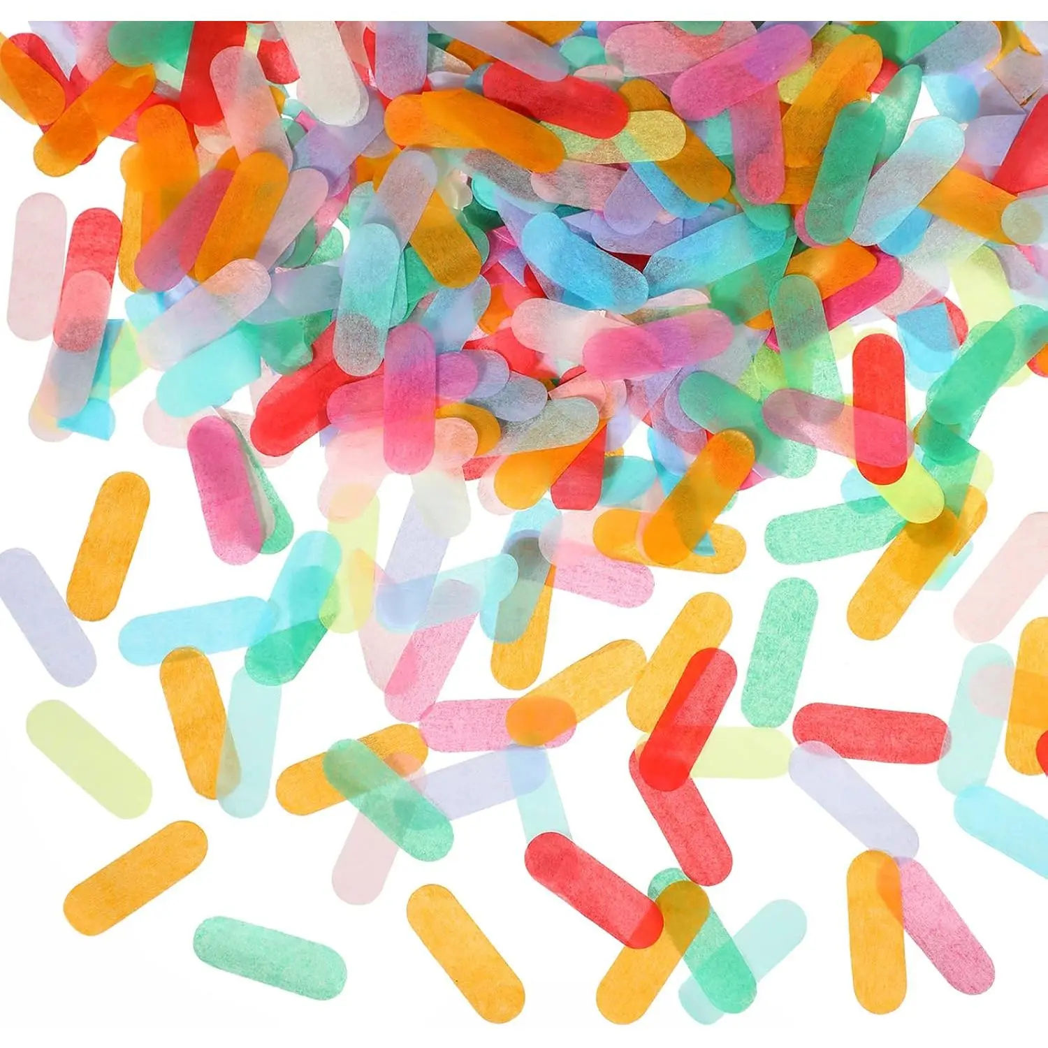 Tissue Confetti Table Confetti Colorful Rainbow for Ice Cream Theme Party Birthday Party Suppliers Decoration (200g)