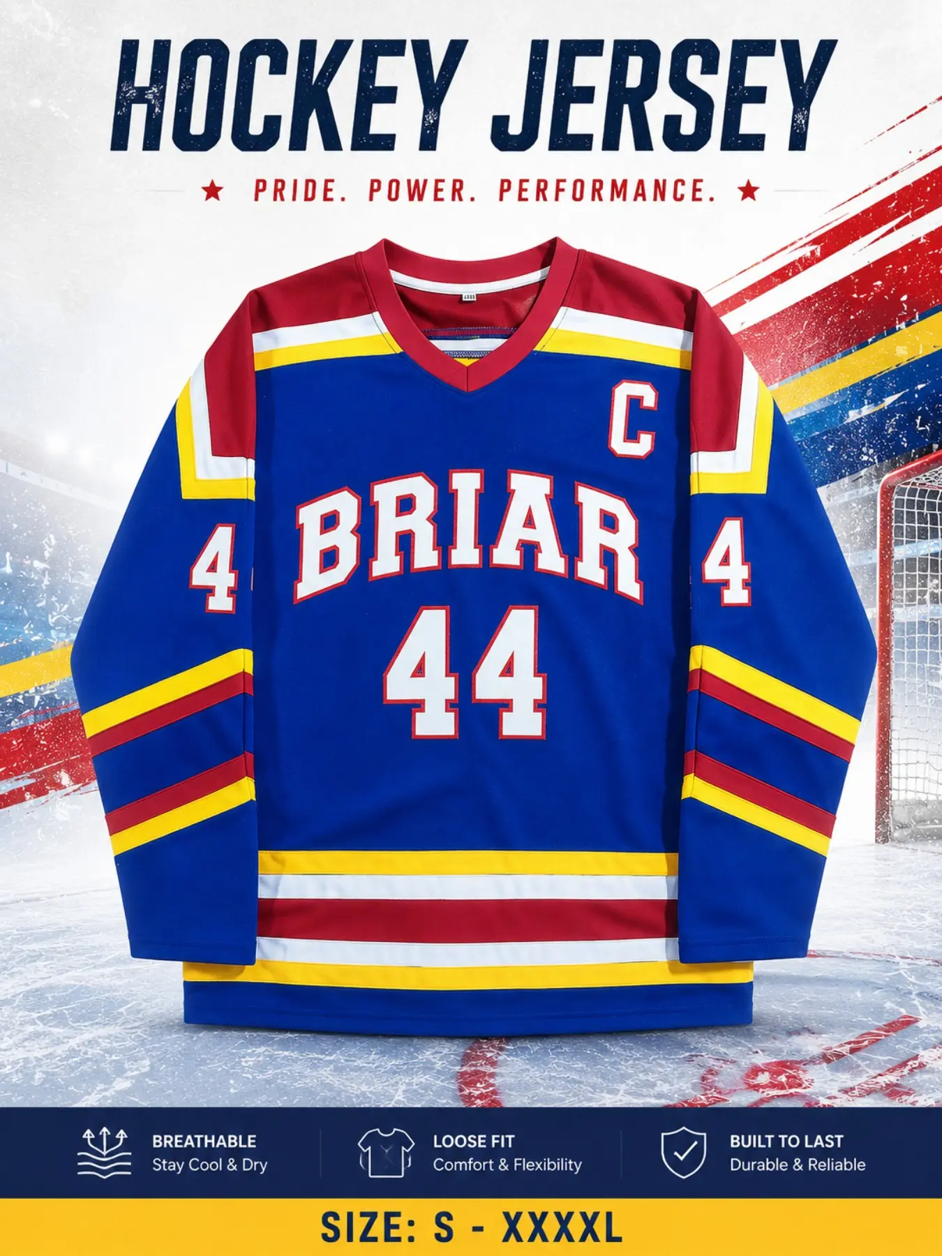 44 Number Hockey Jersey, School, Romantic Style Soccer Jersey, Baylor University Hoodie, Outdoor Hockey 2026 Model