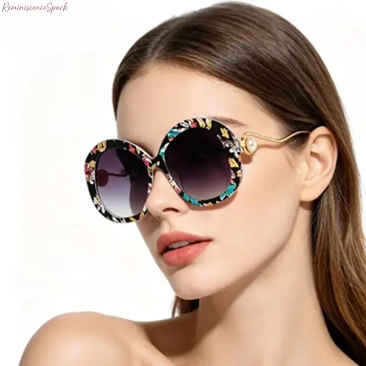 Oversized Faux Pearl Decor UV400 Clear Lens Eyeglasses for Women, Elegant Lightweight Fashion Frames, Full UV Block Protection. Versatile Eyewear for Office Screen Work, Daily Reading, Everyday Outfits & Thoughtful Holiday Gift for Ladies