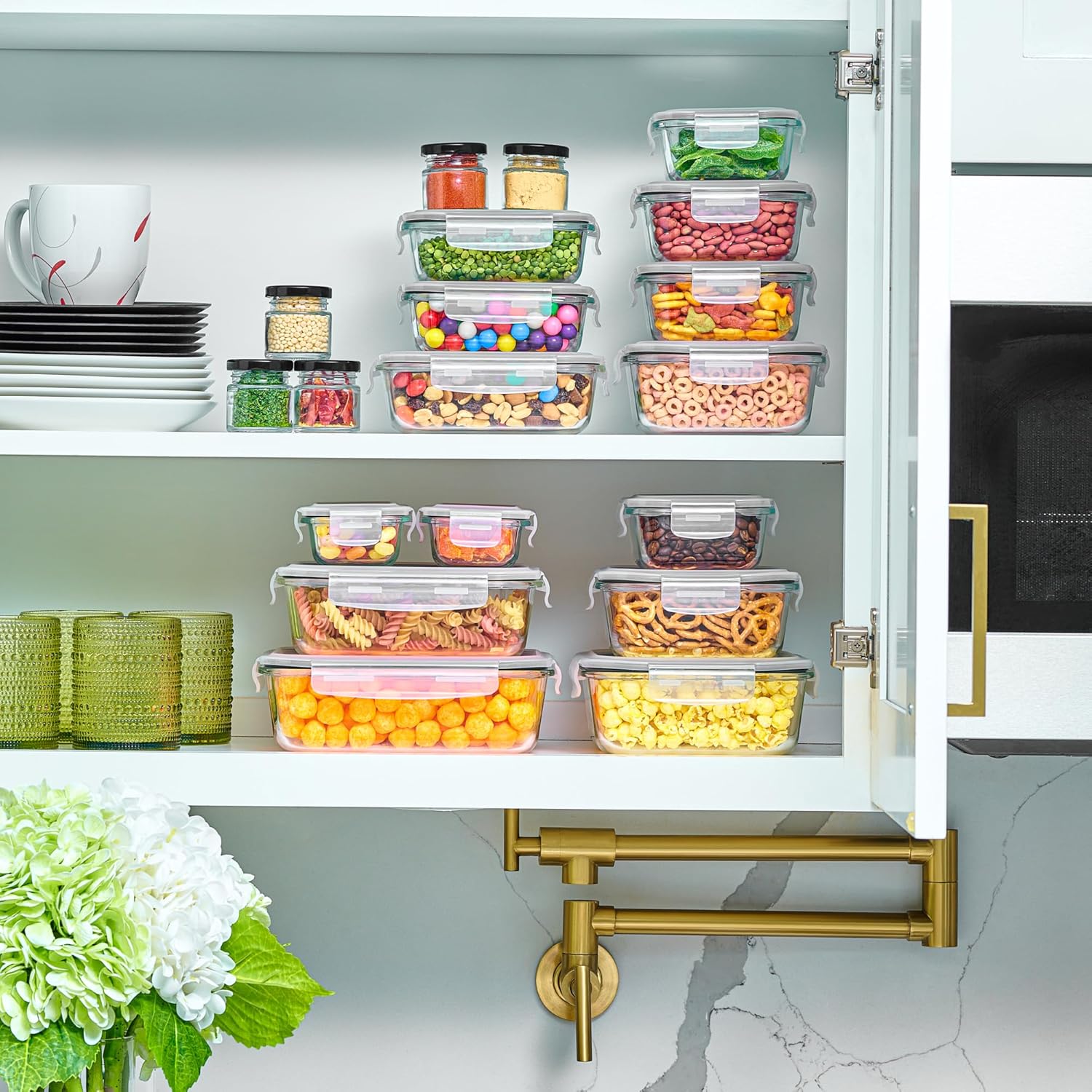 18-Pack Blue Glass Food Storage Containers 6 Sizes Square & Rectangle Airtight Leakproof Lids BPA-Free Microwave Freezer Safe for Kitchen Organization Meal Prep 18-Pack Blue Glass Food Storage Containers 6 Sizes Square & Rectangle Airtight Leakproof Lids BPA-Free Microwave Freezer Safe for Kitchen Organization Meal Prep