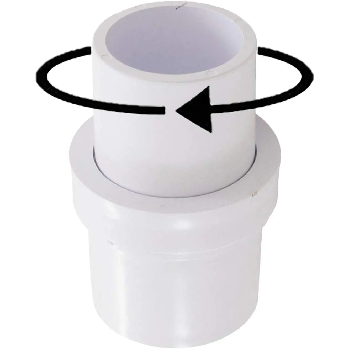 1-1/2" Pool Vacuum  Swivel Adapter Connector for Manual Vac Vacuum  Replace Pentair R201566 258 Hose Swivel Adapter