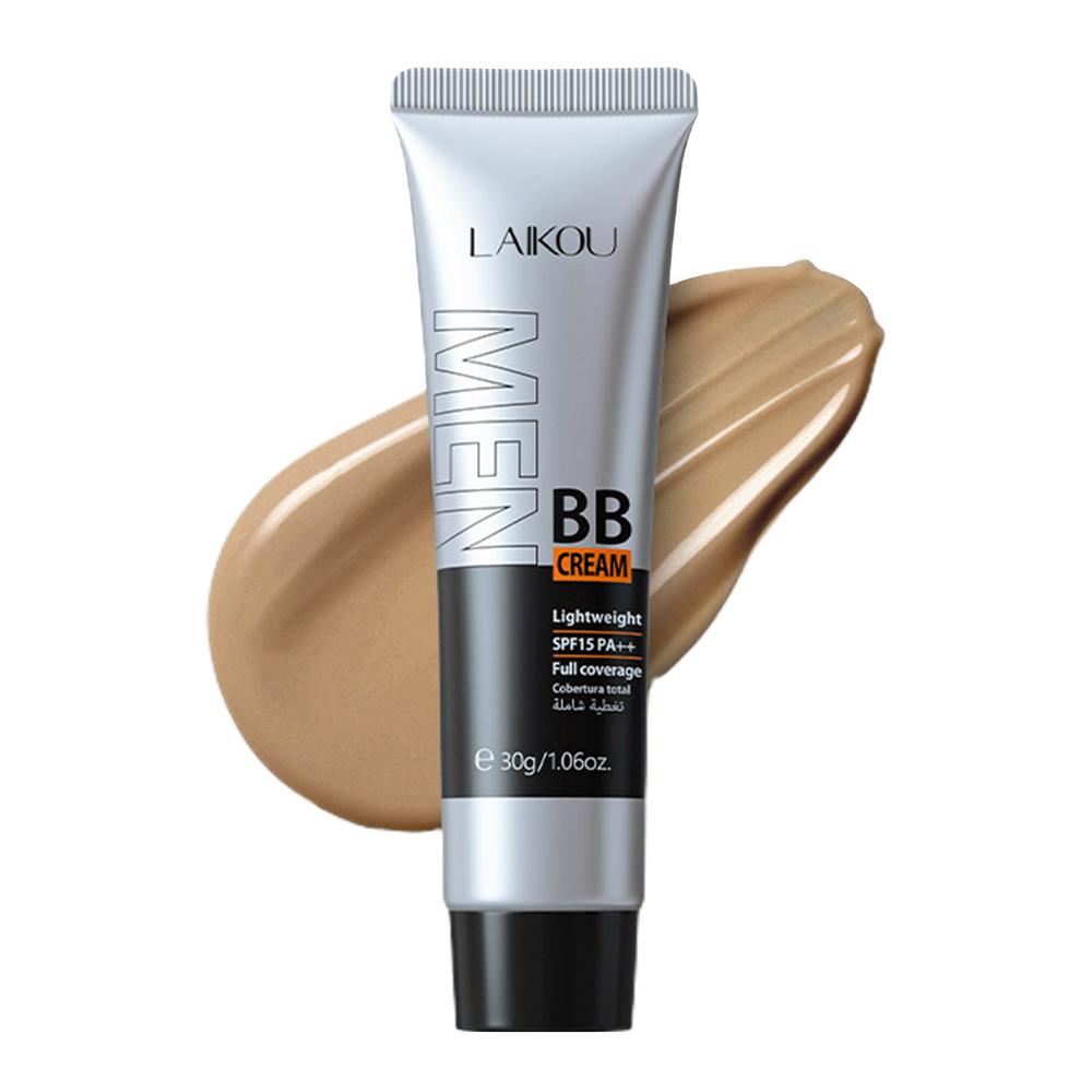 BB Cream for men Face Makeup concealer Foundation Sunscreen Repair Liquid Foundation for Oil Control Brighten skin tone 30g