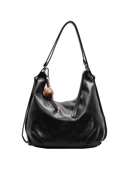 Casual retro high-quality college style backpack, niche fashion multifunctional tote bag, large capacity shoulder messenger bag with two carrying methods, suitable for students and office workers commuting, Casual Commuter Bag, Casual Messenger Bags