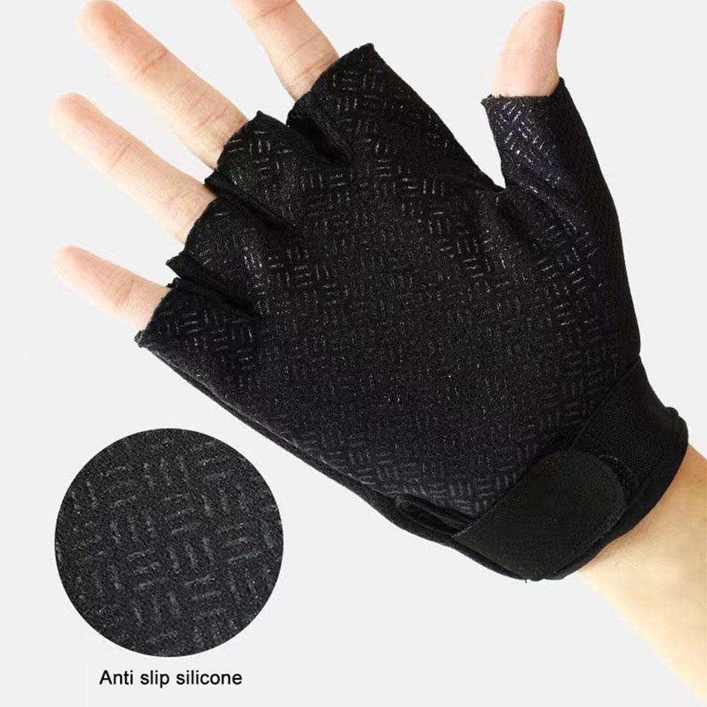 Fingerless Gloves Cycling Non-slip Half Finger Gloves for MTB Bike Outdoor Sports Exercise Skate Skateboard Roller Skating Fingerless Gloves Cycling Non-slip Half Finger Gloves for MTB Bike Outdoor Sports Exercise Skate Skateboard Roller Skating