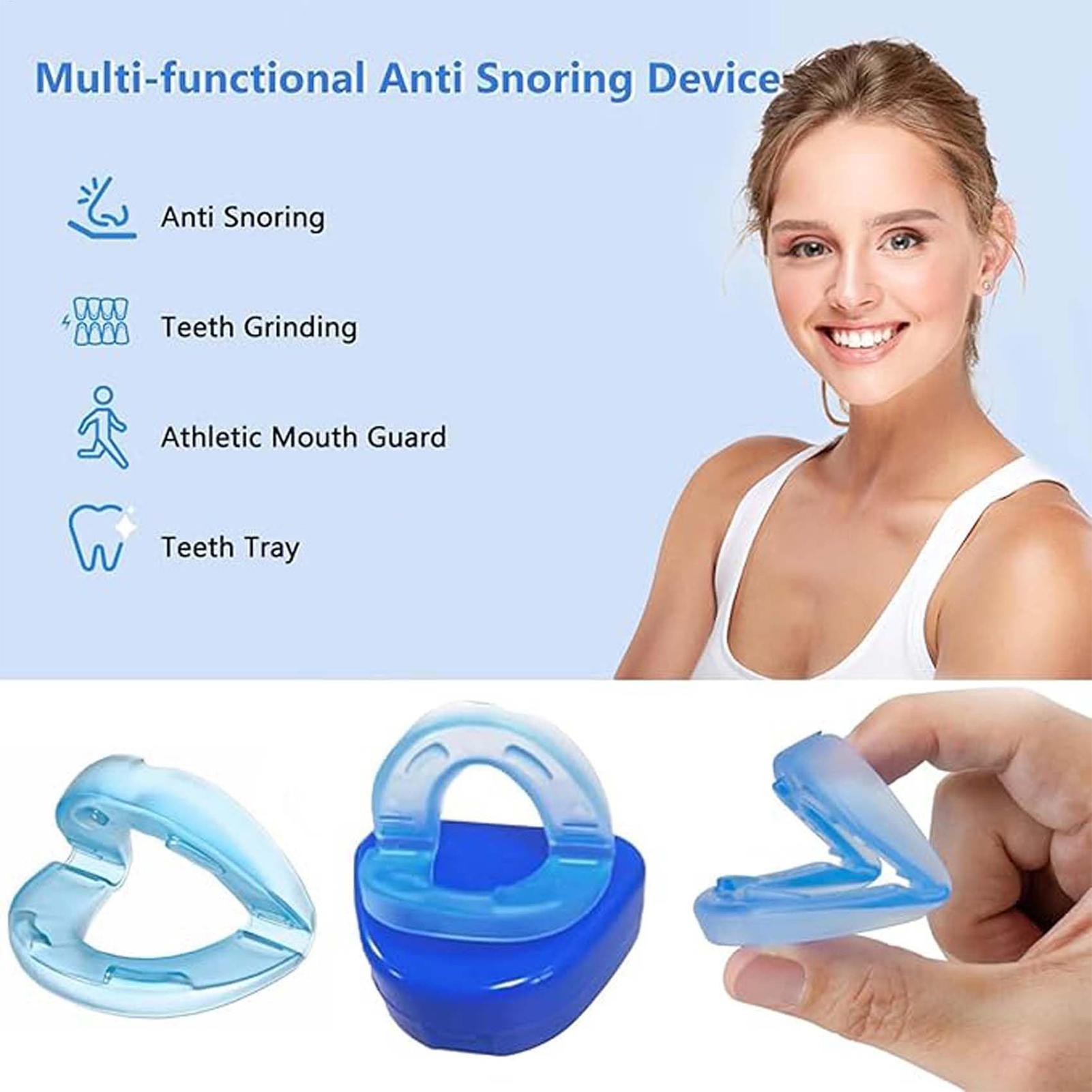 Gum Shield for Snoring Stop Anti Snoring Mouthpiece Snore Device Stopper Reduce Snoring Aid Snore Solution for Easy Breathing