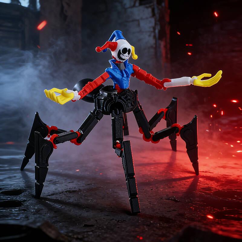 3D Printed Horror Monster Action Figure Movable Joints Desktop Ornament Stress Relief Toy Gift for Game Fans
