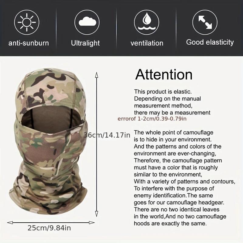 3-Pack Tactical Windproof Full-Cover Balaclava – Trending Thermal Face Shield, Breathable Stretch Fit for Cycling, Hunting, Hiking, Skiing & Winter Outdoor Sports
