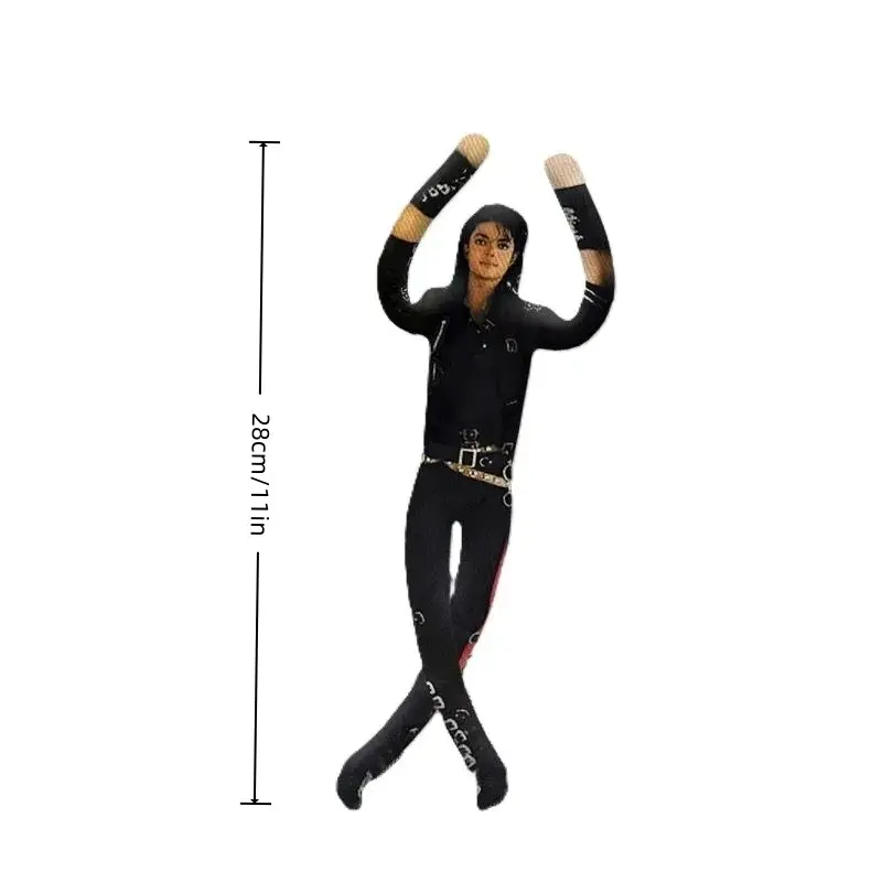 28CM Multi-Jointed Dancing Plush Doll, Abstract Humanoid Collectible Figure, Photobooth Prop Room Decor, Soft Gift for Music Lovers