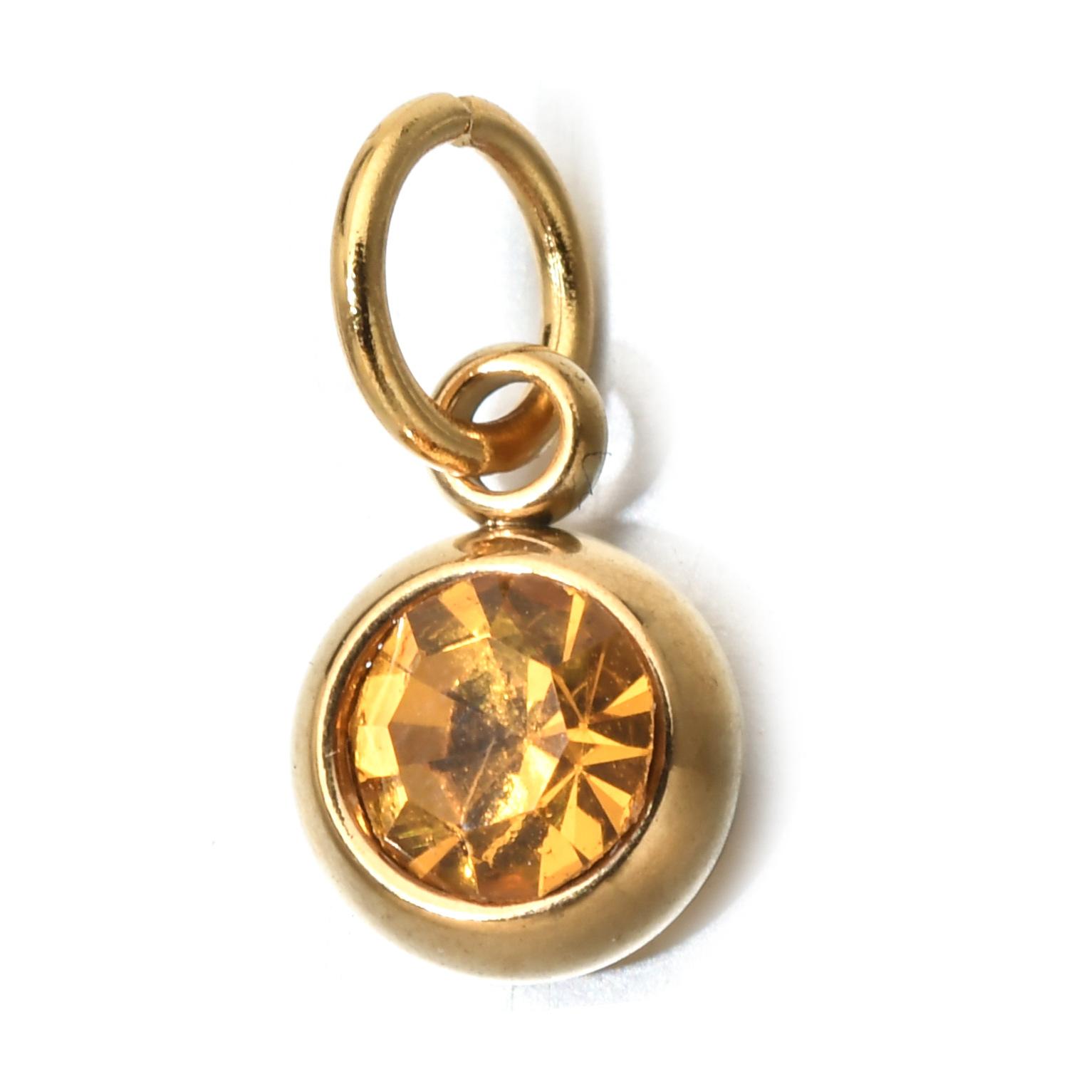 26 Initial Letters Stainless Steel Birthstone Pendant Necklace Dainty Clavicle Chain Ideal Gift For Mom