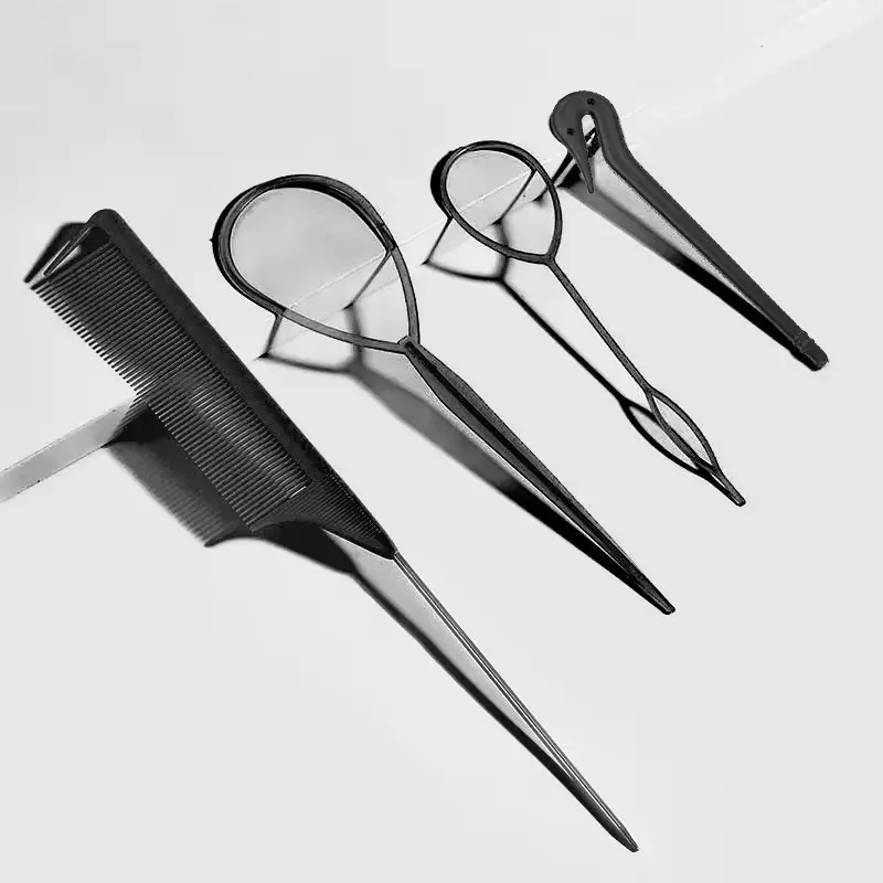 Hair Brushes Edge Brush Topsy Tools Bristle Teasing Set, Tail Hair Brush Pin Rat Tail Combs, Women Girls Hair Styling Accessories, Hair Care Styling