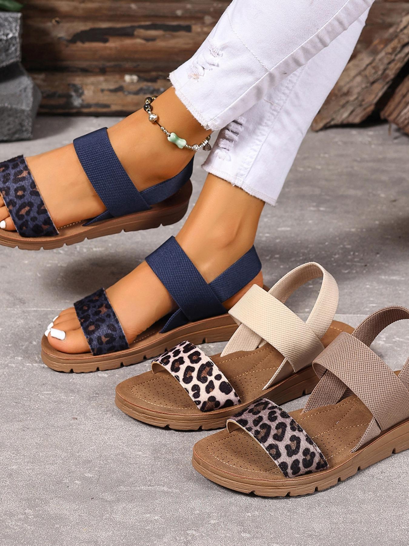 Women's Summer 2024 Fashionable Slip on Flat Sandals, Bohemian Trending Sandals, Casual Comfortable Sandals for Beach Party, Simple Comfortable Shoes for Indoor and Outdoor