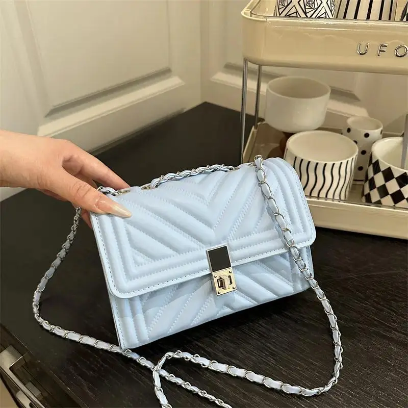 Womens Quilted Mini Crossbody Bag - Diamond Pattern Square Shoulder Purse, Small Everyday Bag for Travel and Outfits