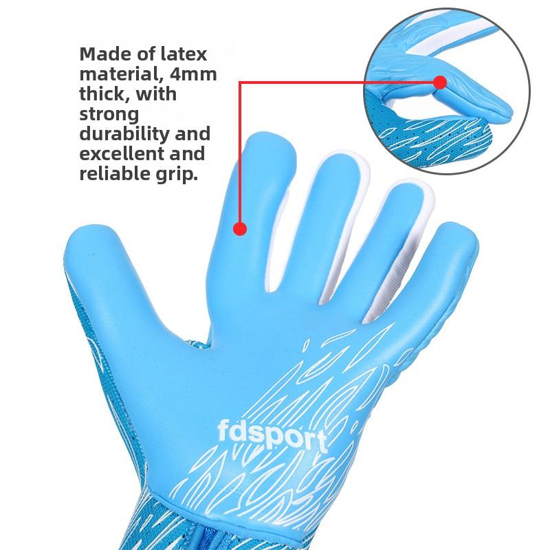 New goalkeeper gloves 20.0, breathable, non-slip, 4mm latex, no finger guards, for competition and training soccer accessories football drip goalie