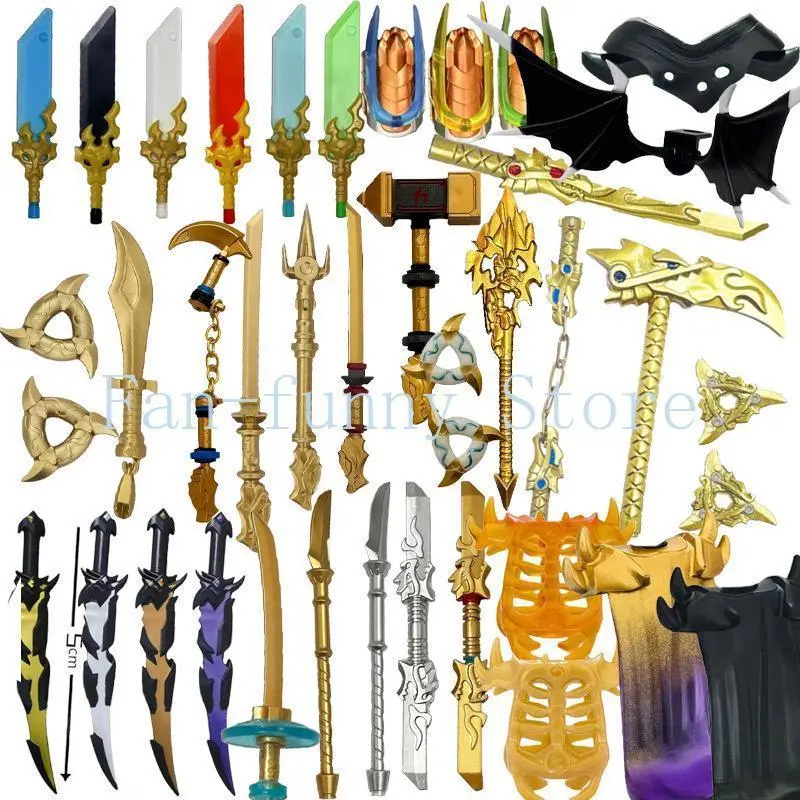 MOC Compatible Building Blocks Toy Set Components Children Toy Models Swords Hammers Cap Wings Armor Movie Related Gifts Bricks