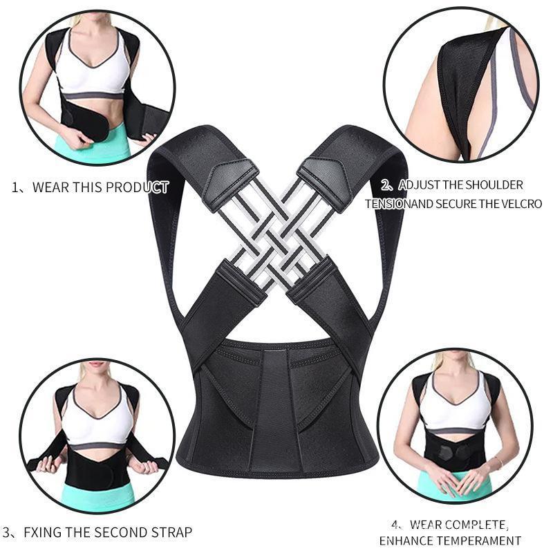 hunchback correction shoulder opening and closing correction, hunchback correction belt, lumbar orthosis, posture correction products Invisible Breathable Posture Correction Belt