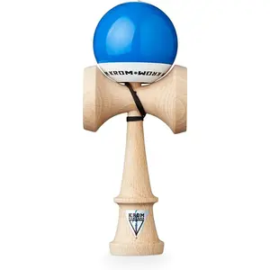 Kendama Toy POP LOL Dark Blue High Wood Quality Extra Strong For Beginner And Pro Gift Pack With Extra String + Stickers
