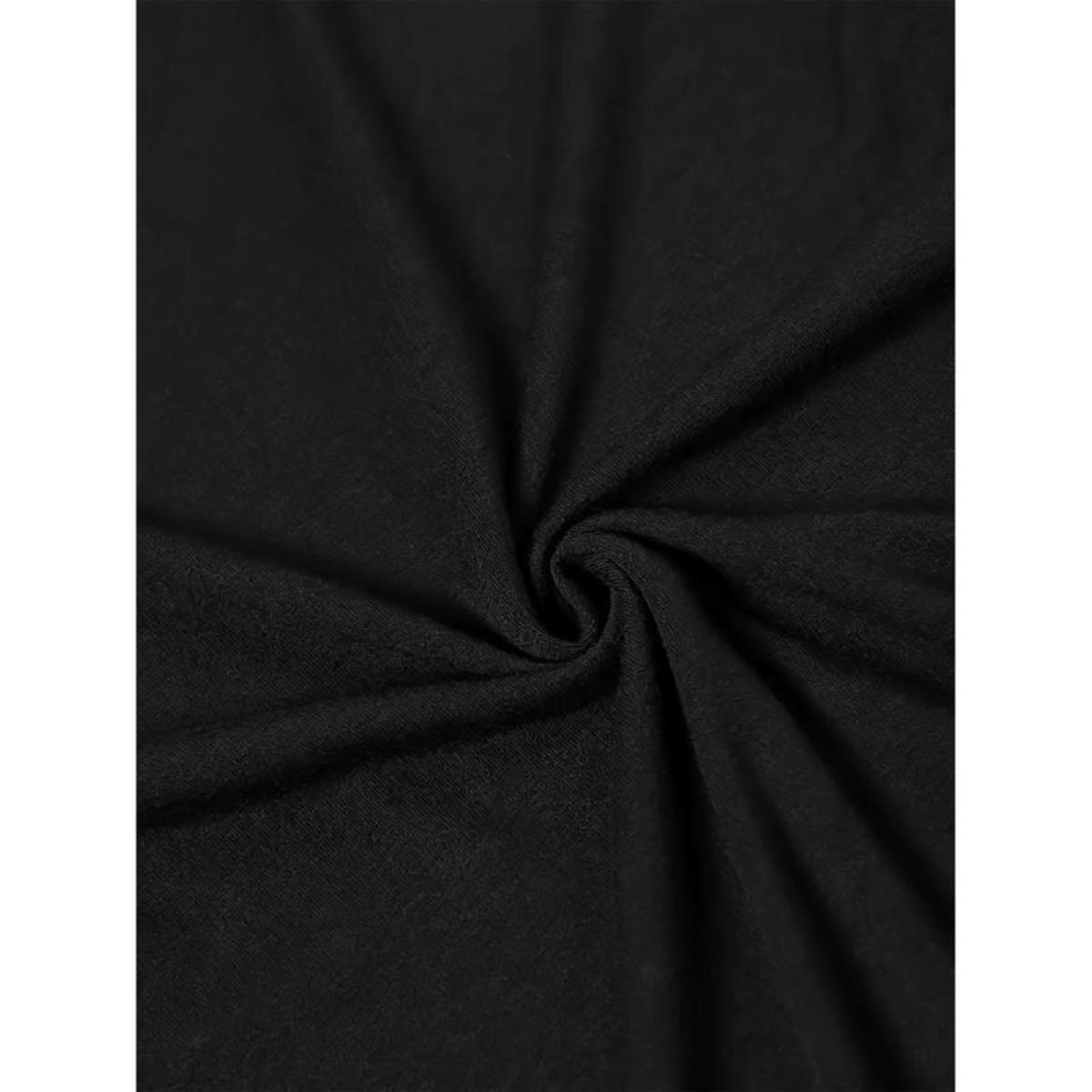 100% Cotton T-Shirt, Loved By God, Spoiled By My Husband, Protected By Both, Casual Fashion, Comfy & Chic Minimalist Black Tee