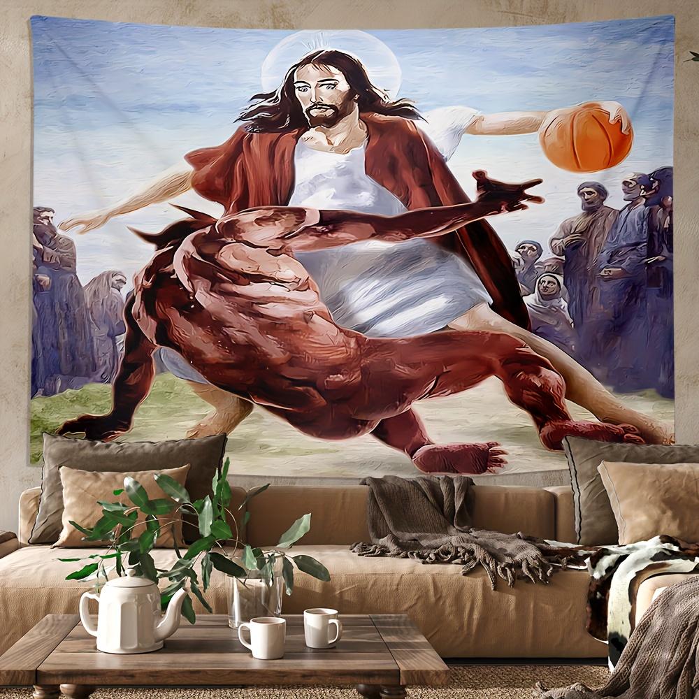Basketball Tapestry Funny Wall Hanging Decorative Polyester Tapestry for Living Room Bedroom Office Home Room Party Decoration Basketball Tapestry Funny Wall Hanging Decorative Polyester Tapestry for Living Room Bedroom Office Home Room Party Decoration