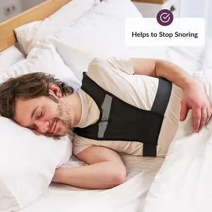 Anti-Snoring Sleep Training Band, Unisex Adjustable Breathable Side Sleeper Aid, Improves Deep Sleep, Essential for Restful Nights
