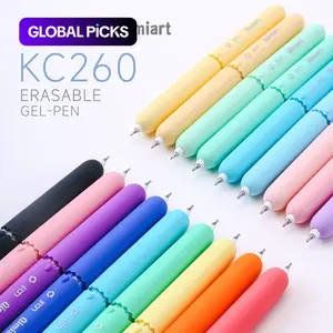 Color erasable neutral pen, 0.6mm tip, erasable ink, easy to erase clean & debris free. pen body comes with an erasable head, making it easy to make changes. cute, compact, delicate, easy to carry, with rich colors. Gel Pen #GLOBAL PICKS