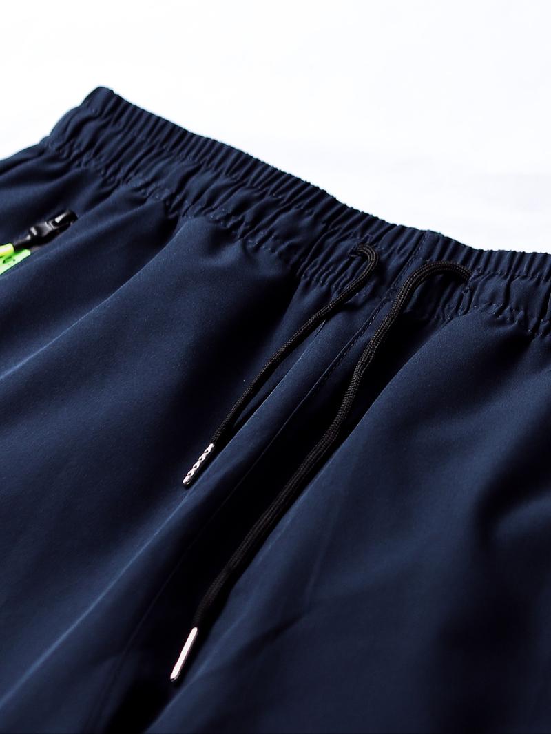 Men's Solid Color Cargo Joggers Pants, Casual Sporty Comfy Trousers for Spring & Fall, Pants for Men, Men's Bottoms for Outdoor Wear, Streetwear Joggers, Casual Sports Trousers, Casual Athletic Joggers, Activewear, Casual Athletic Jogging