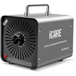 48000mg/h High Capacity Ozone Generator Odor Eliminator Air Purifier with 120 Min Timer Covers 4000 Sq.Ft for Home Car Smoke Pet Basement Industrial