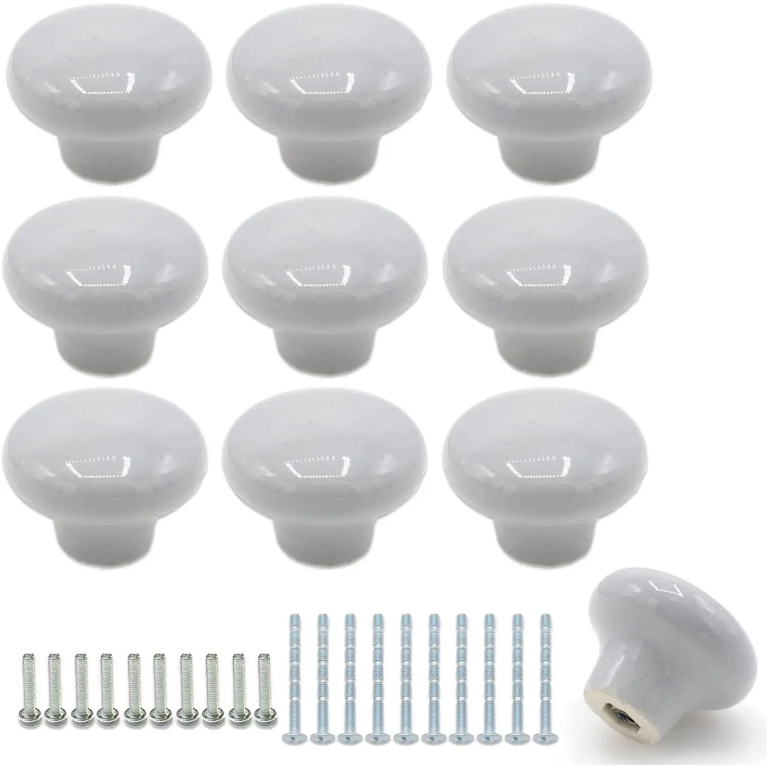 Ceramic Cabinet Knobs 32mm Round Drawer Pull