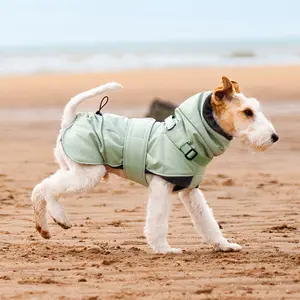 New Pet Clothes Autumn Winter Cold-Proof Windproof Dog Jacket High Collar Adjustable Dog Clothes Vest