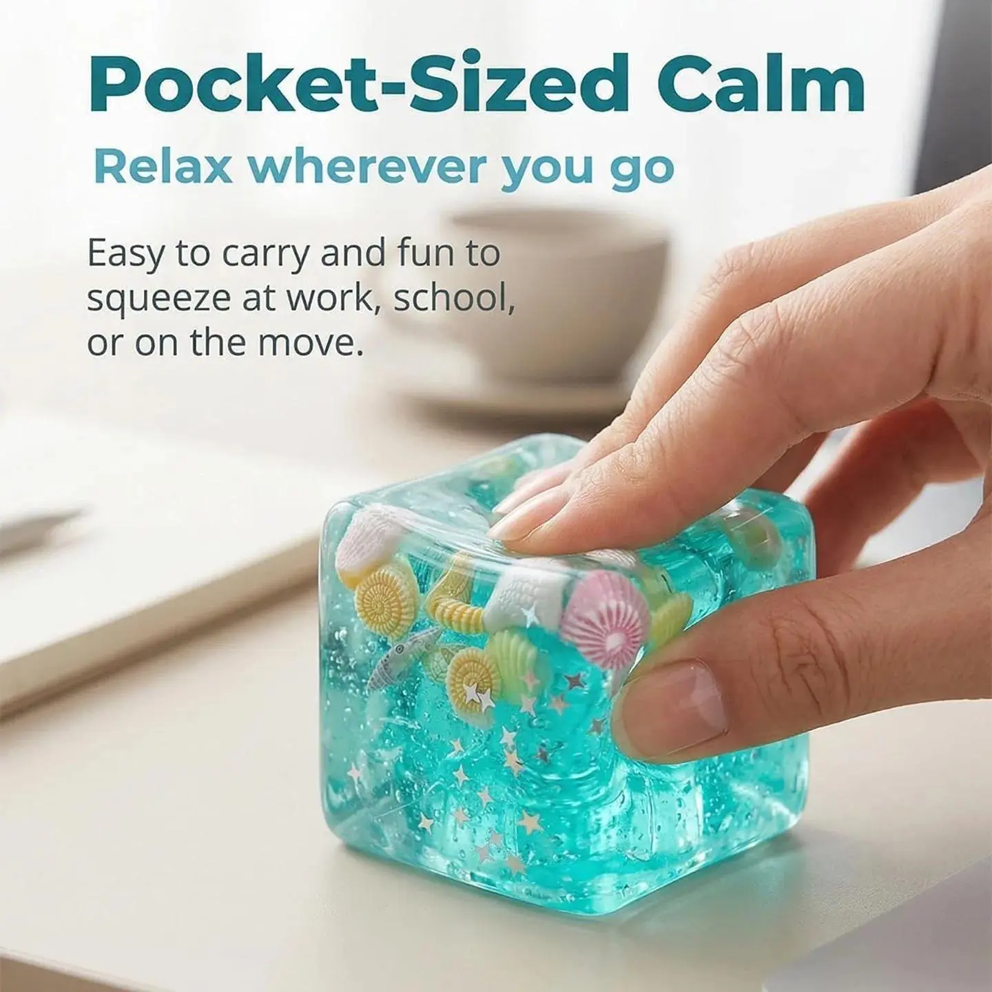 Adult Squishy Ocean Stress Balls Autism Sensory Toys for Stress And Anxiety Relief Maltose Water Ball Fidget Toys Bulk Gift