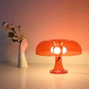 Modern Minimalist LED Mushroom Desk Lamp, USB Powered, Three-Tone Dimmable, Ideal for Study Room, Living Room, Bedroom, Nightstand, Reading, Decor