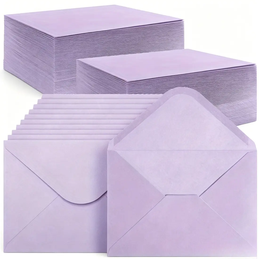 30 pieces, premium lavender purple wedding card envelopes, 3 sizes to choose from, suitable for weddings, parties, Mother's Day, birthday parties, Christmas and anniversaries, perfect for office, school and home use