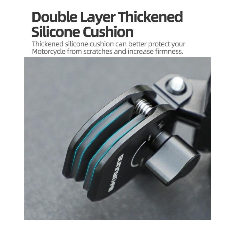 Motorcycle Windshield Clip For Insta360 X4 Ace Pro 2 DJI Action 5 PRO Phone GoPro 13 12 Action Camera Aluminum Alloy Mount Clip Motorcycle Windshield Clip For Insta360 X4 Ace Pro 2 DJI Action 5 PRO Phone GoPro 13 12 Action Camera Aluminum Alloy Mount Clip
