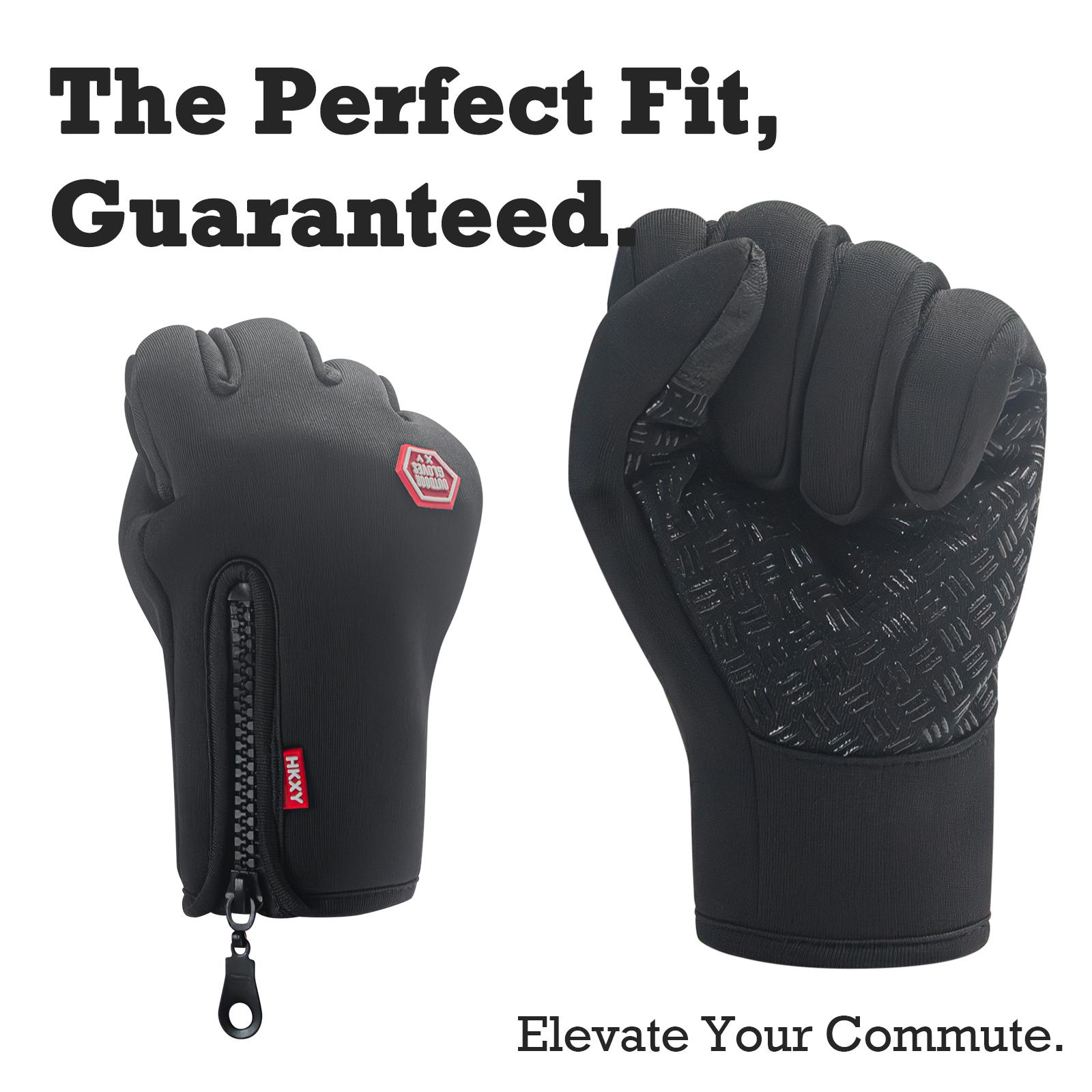 Outdoor Winter Gloves, Touchscreen andWindproof Full-Finger Gloves for Sports, Travel,and Daily Activities