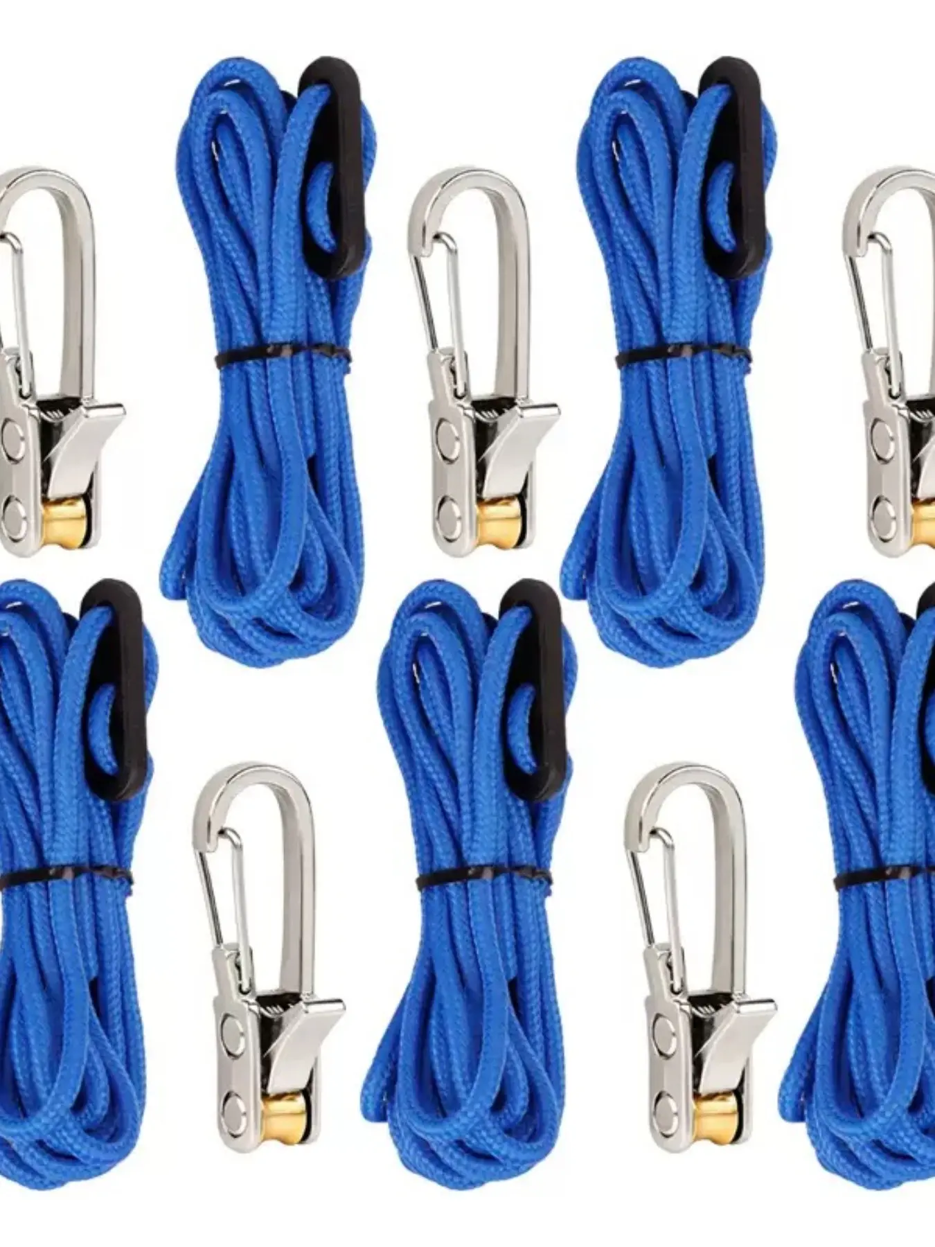 Rope Tightening Tool with Alloy Clip Hook, Adjustable Rope for Outdoor Enthusiasts, Ideal for Tent Setup, Rain Cover, Hammock Installation