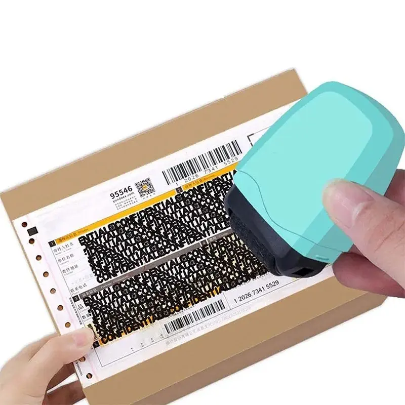Theft Protection Roller Stamp for Privacy, Confidential Data Guardian, Security Stamp Roller, Privacy Seal Roller, Theft Protect Tool