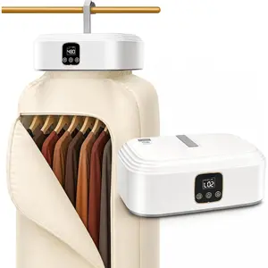Portable Clothes Dryer, 600W Foldable Laundry Drying Machine with 8 Timer Settings, Compact  Dryer with Overheat Protection, Quiet Garment Care for Apartment, Dorm, RV, Camping, Travel