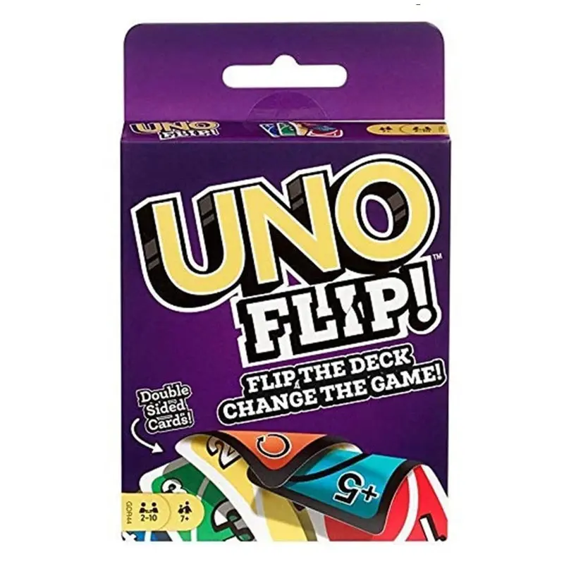 Flip Version! Two-Sided Card Game for 2-4 Players, Fast-Paced Family Fun, Includes Colorful Tokens and Dice, Interactive Party Game